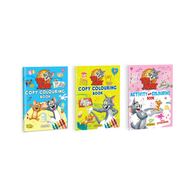 Tom and Jerry Copy Colouring and Activity Books Pack ( A Pack of 3 Books)