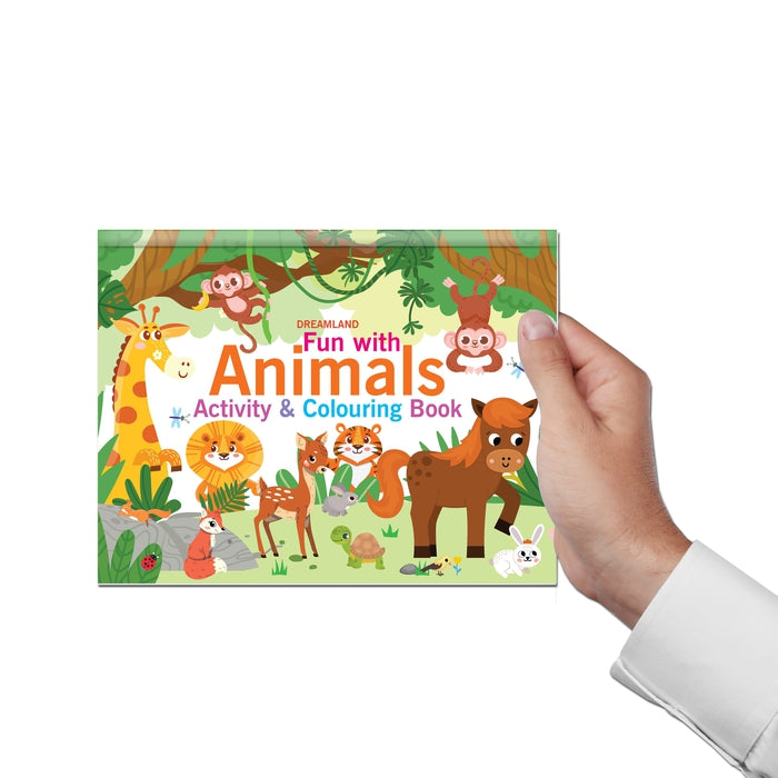 Fun with Animals Activity & Colouring : Children Interactive & Activity Book