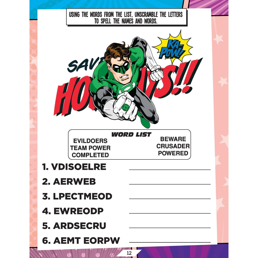 Justice League Stickers Activity and Colouring Book