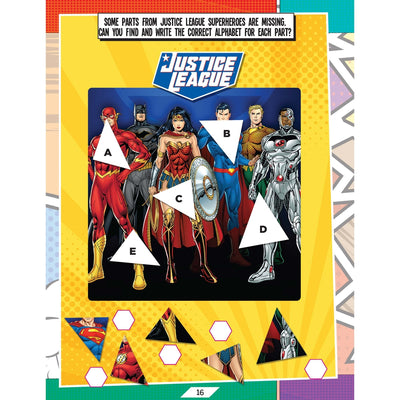 Justice League Stickers Activity and Colouring Book