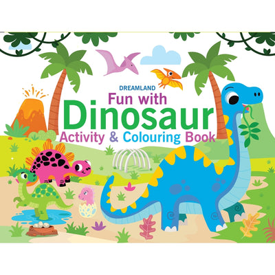 Fun with Dinosaur Activity & Colouring : Children Interactive & Activity  Book