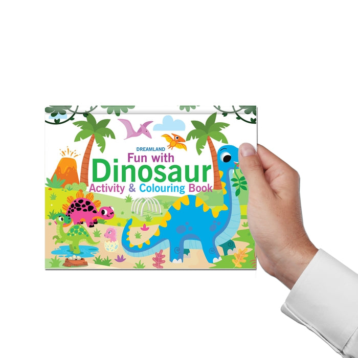 Fun with Dinosaur Activity & Colouring : Children Interactive & Activity  Book