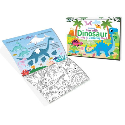 Fun with Dinosaur Activity & Colouring : Children Interactive & Activity  Book