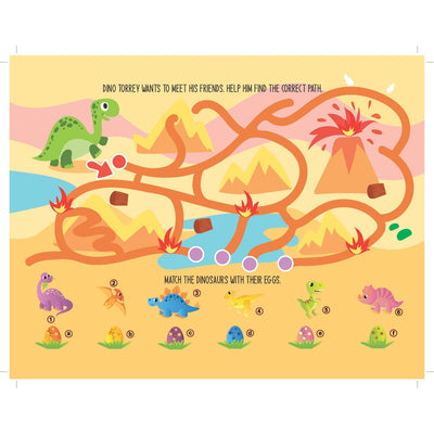 Fun with Dinosaur Activity & Colouring : Children Interactive & Activity  Book