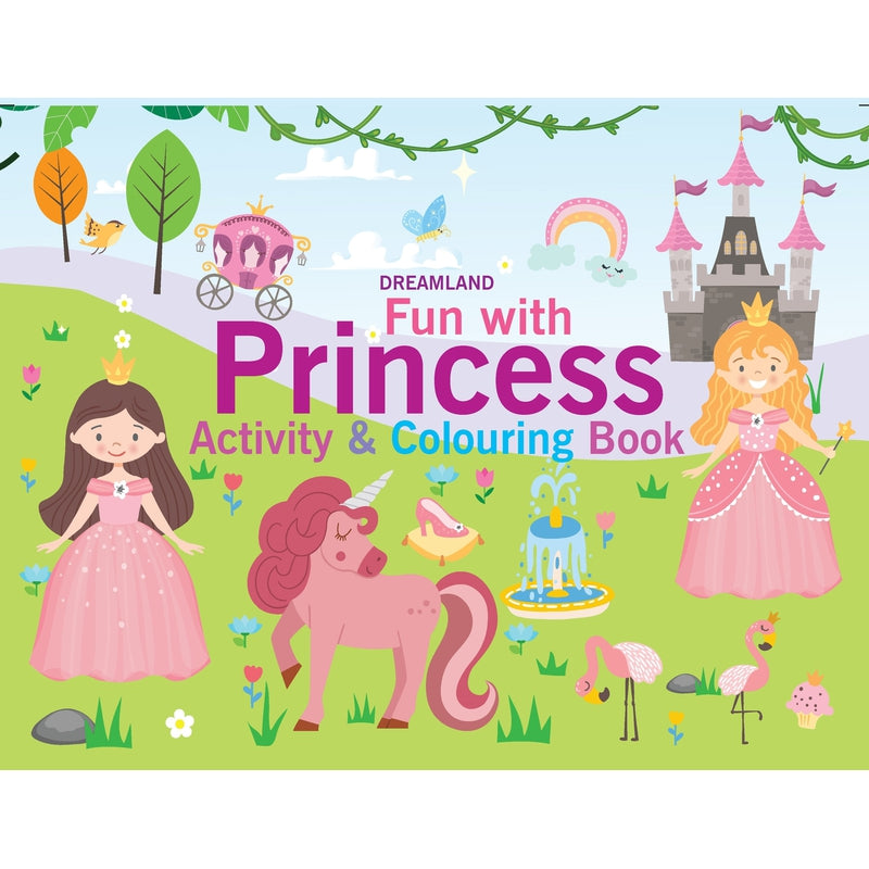 Fun with Princess Activity & Colouring : Children Interactive & Activity Book