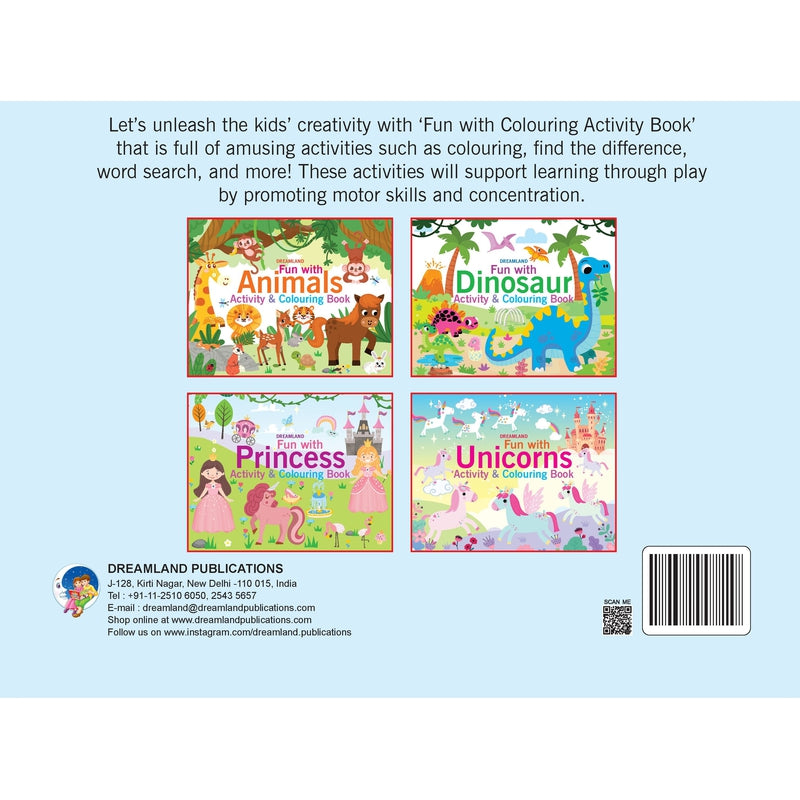 Fun with Princess Activity & Colouring : Children Interactive & Activity Book