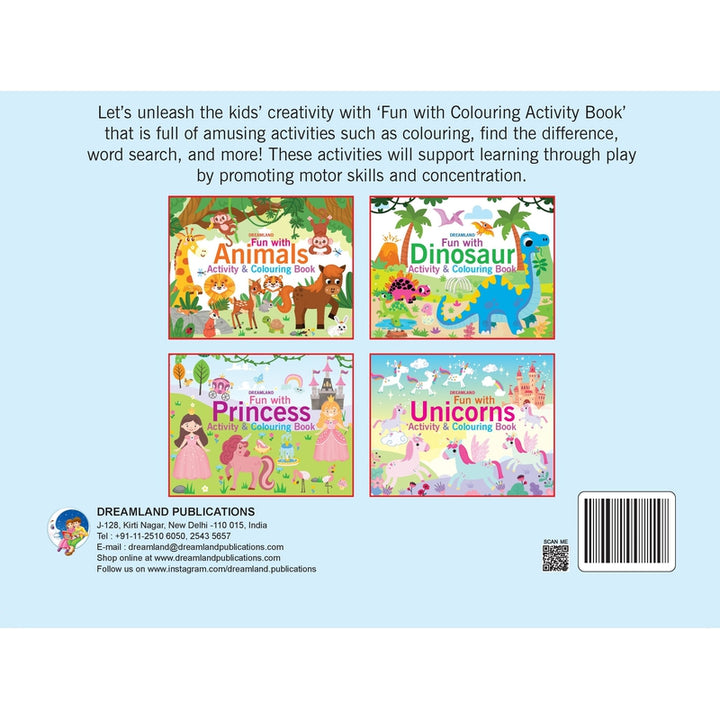 Fun with Princess Activity & Colouring : Children Interactive & Activity Book