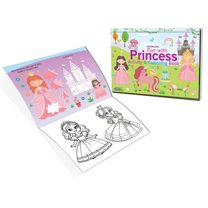 Fun with Princess Activity & Colouring : Children Interactive & Activity Book