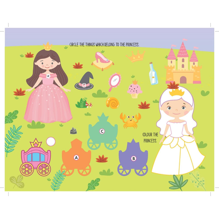 Fun with Princess Activity & Colouring : Children Interactive & Activity Book