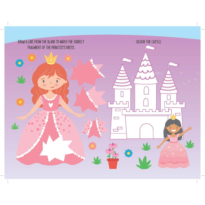 Fun with Princess Activity & Colouring : Children Interactive & Activity Book