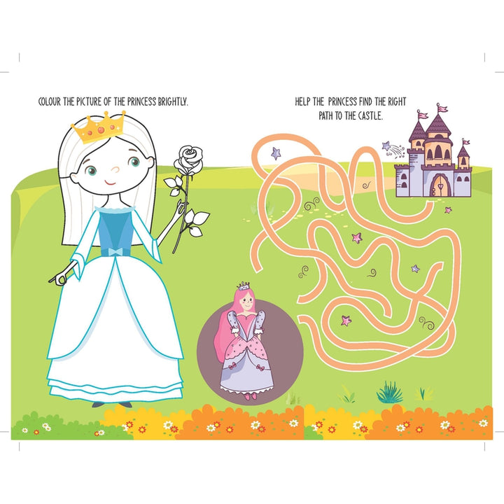 Fun with Princess Activity & Colouring : Children Interactive & Activity Book