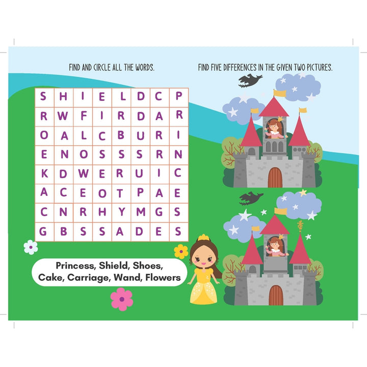 Fun with Princess Activity & Colouring : Children Interactive & Activity Book