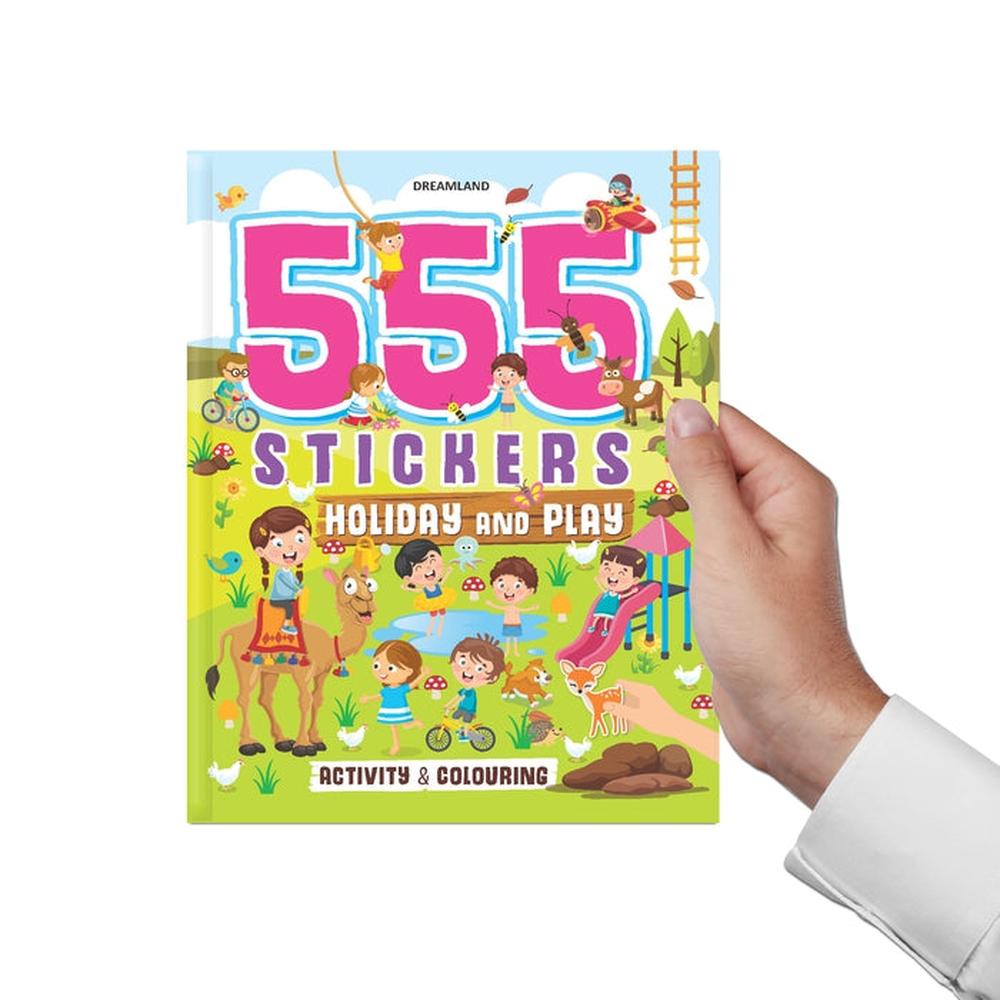 Dreamland Publications 555 Stickers, Holiday and Play Activity and Colouring Book