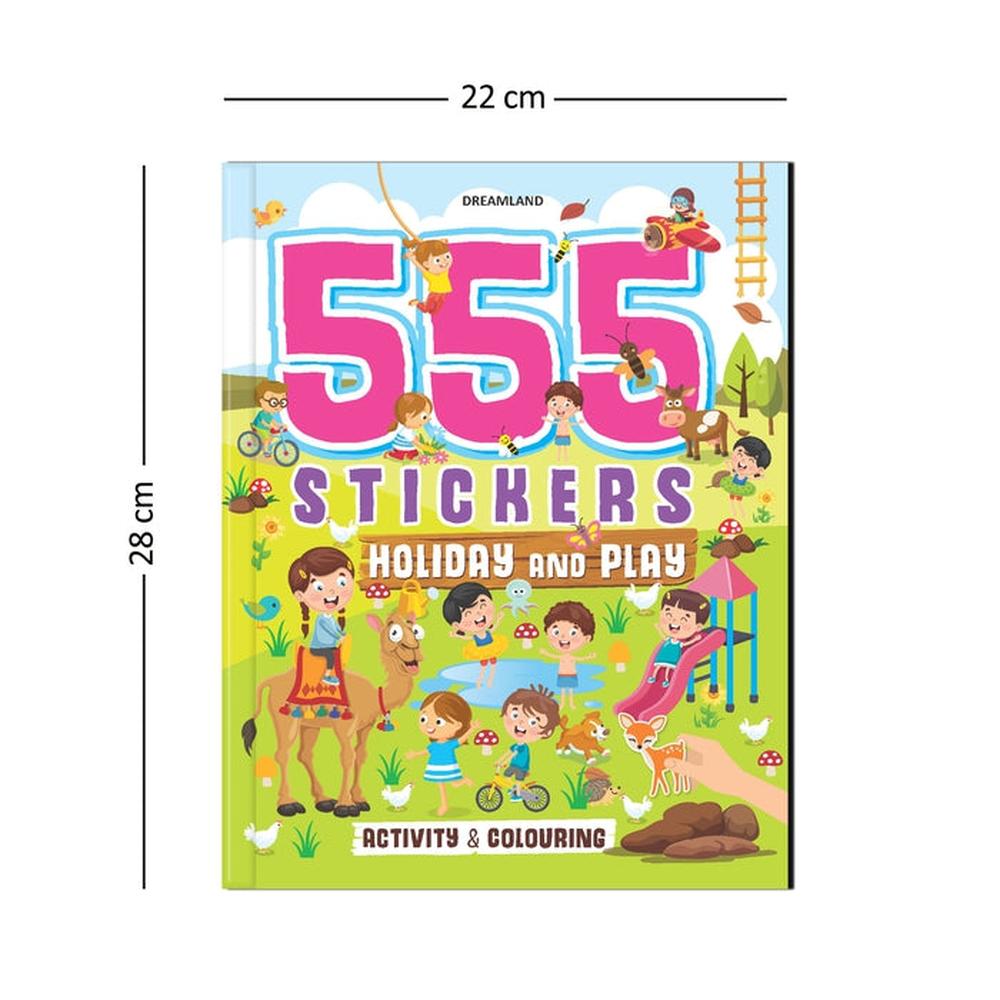 Dreamland Publications 555 Stickers, Holiday and Play Activity and Colouring Book