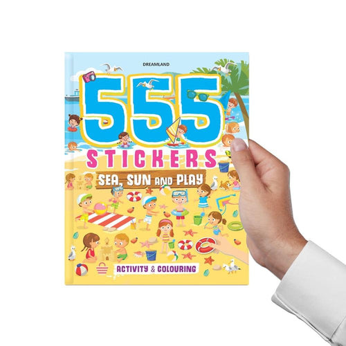 Dreamland Publications 555 Stickers -  Sea & Sun Play Activity & Colouring Book