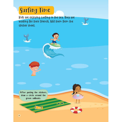 555 Stickers -  Sea & Sun Play Activity & Colouring Book