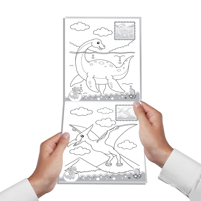 Dinosaurs- It's Colour time with Stickers : Children Drawing, Painting & Colouring Book