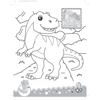 Dinosaurs- It's Colour time with Stickers : Children Drawing, Painting & Colouring Book