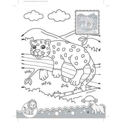 Jungle- It's Colour Time with Stickers : Children Drawing, Painting & Colouring Book