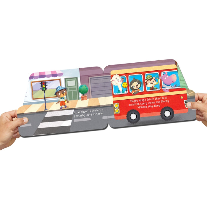 A Birthday on the Bus - A Shaped Board Book with Wheels : Children Picture Board Book