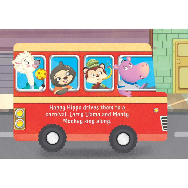 A Birthday on the Bus - A Shaped Board Book with Wheels : Children Picture Board Book