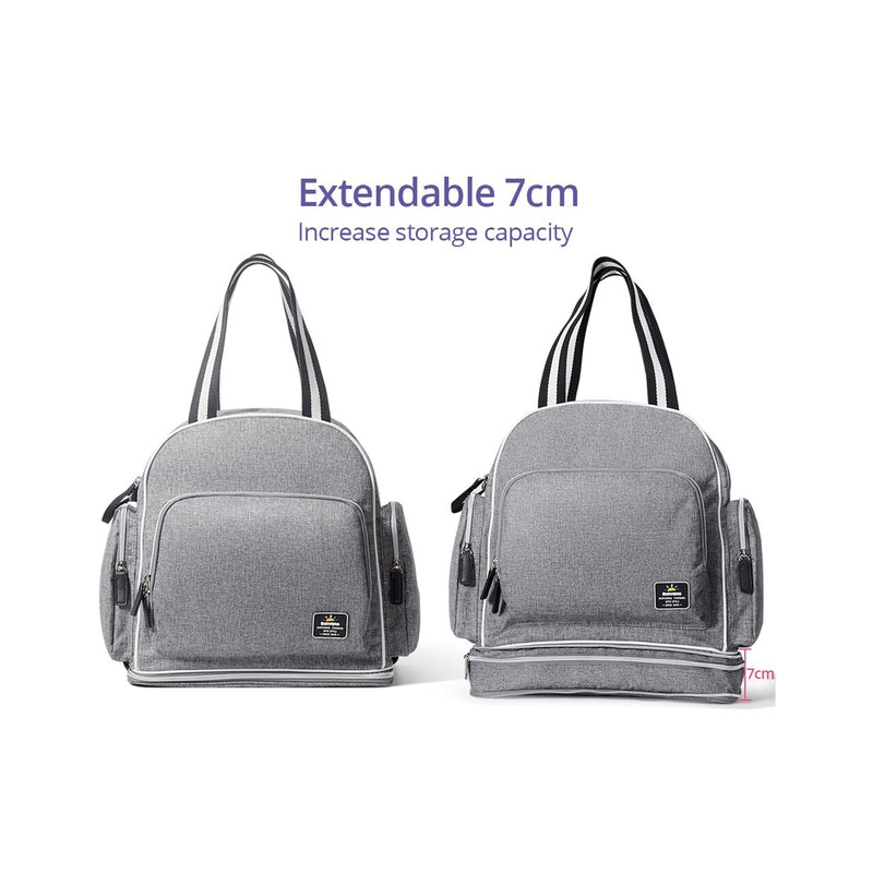 Signature Maternity Diaper Bag - Grey