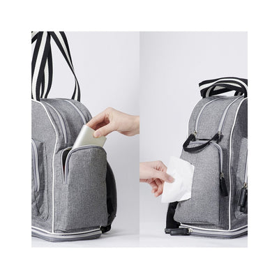 Signature Maternity Diaper Bag - Grey