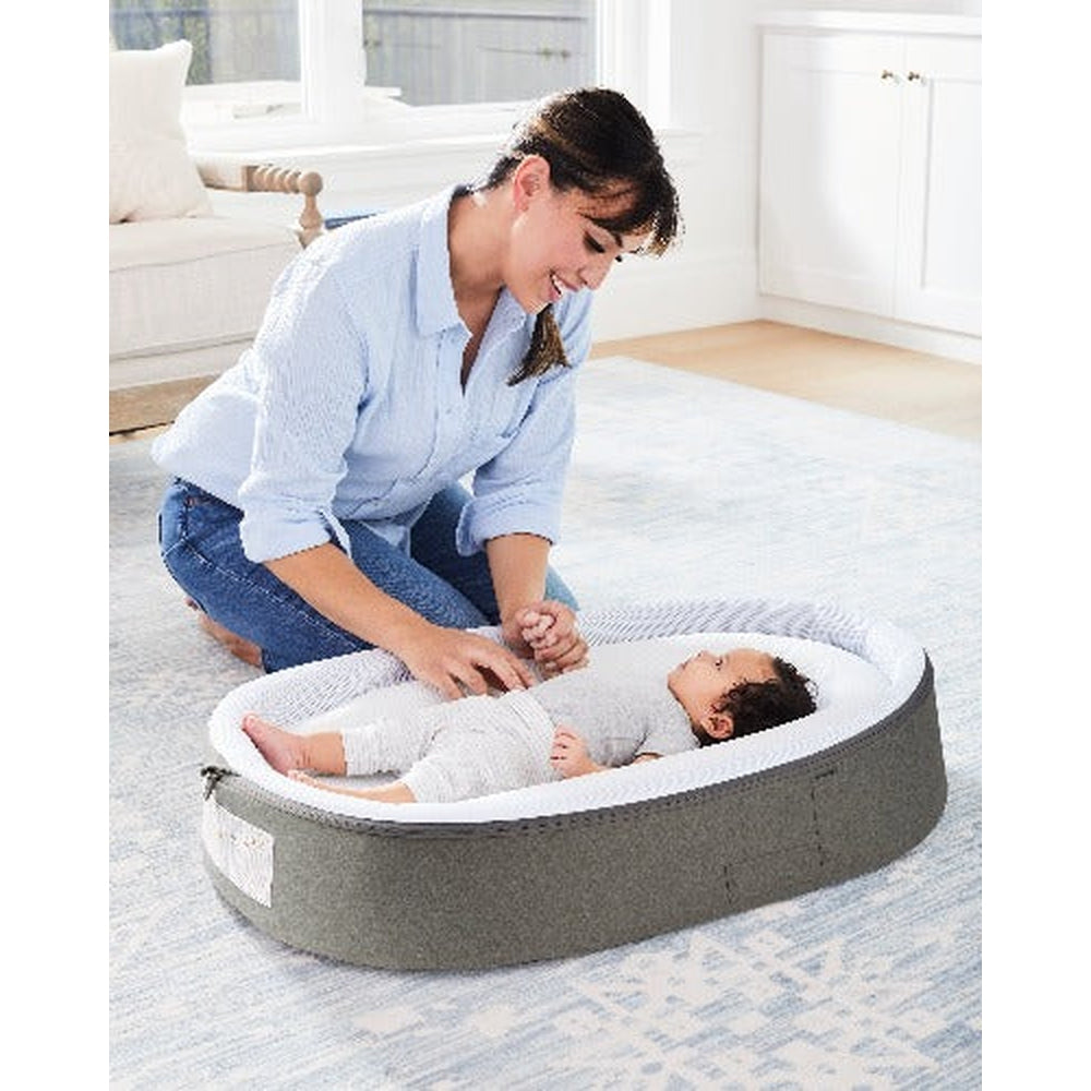 Sweet Retreat 2-Stage Baby Lounger-Grey