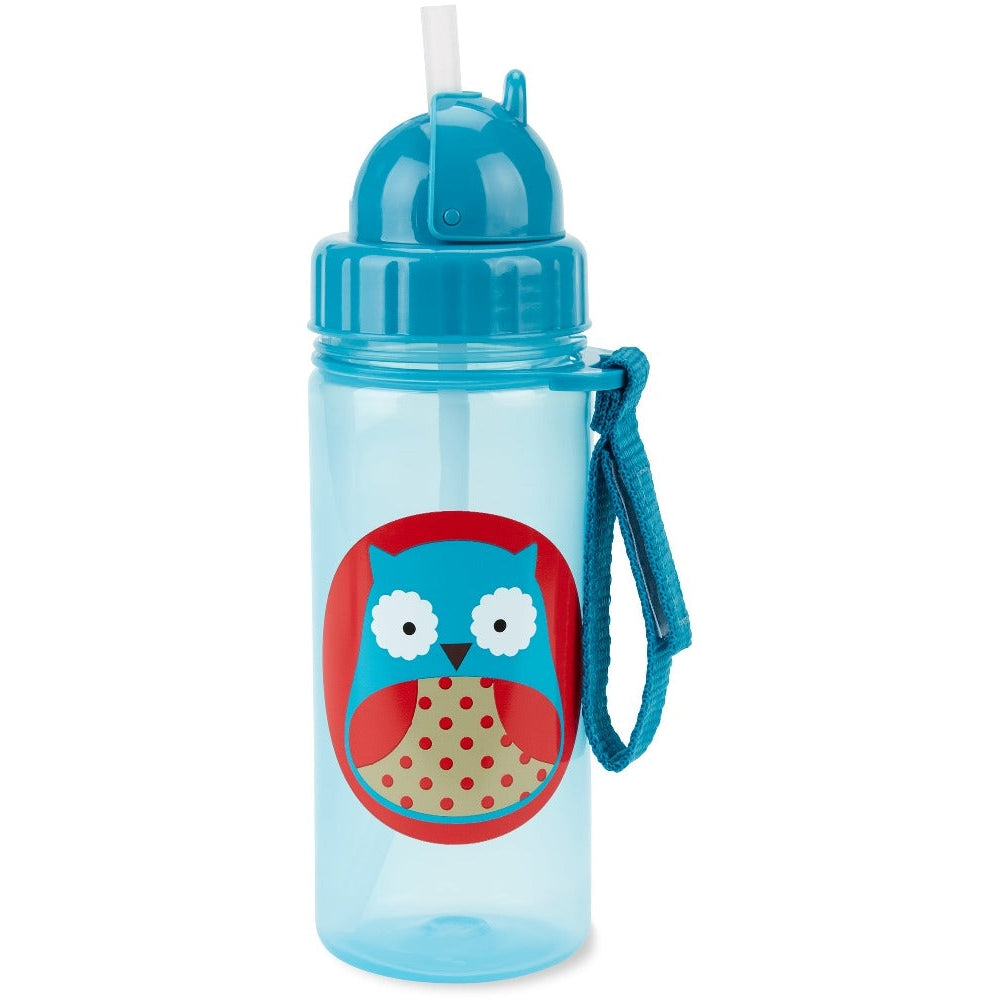 Zoo Straw Bottle Pp-Owl