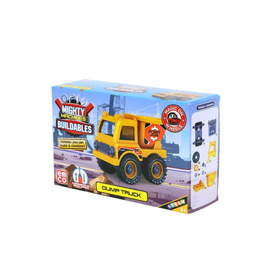 Mighty Machines Buildables-Dump Truck| Build & Combine Vehicle| Easy To Build Pull Back & Friction Vehicle