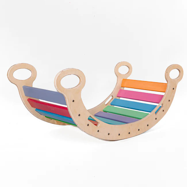 Rainbow Rocker & Balance Board - Large (1-7 Years) | COD Not Available