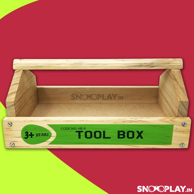Wooden Tool Set With Tool Box Pretend Play Toy