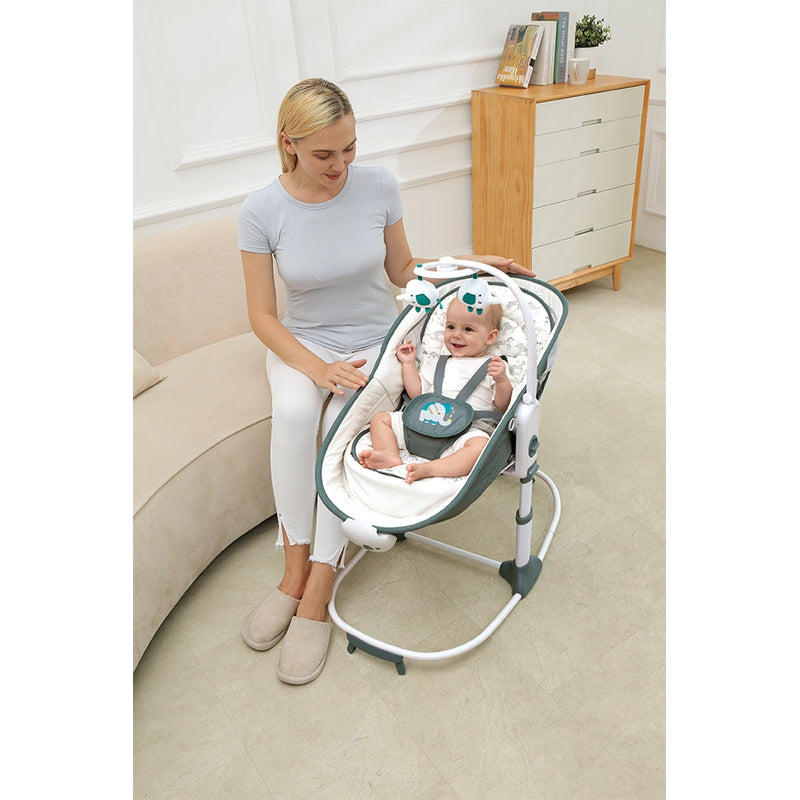 6 in 1 multi-function Rocker & Bassinet - Teal (COD Not Available)