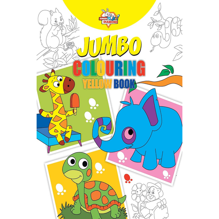 Jumbo Colouring Yellow Book - 3 in English