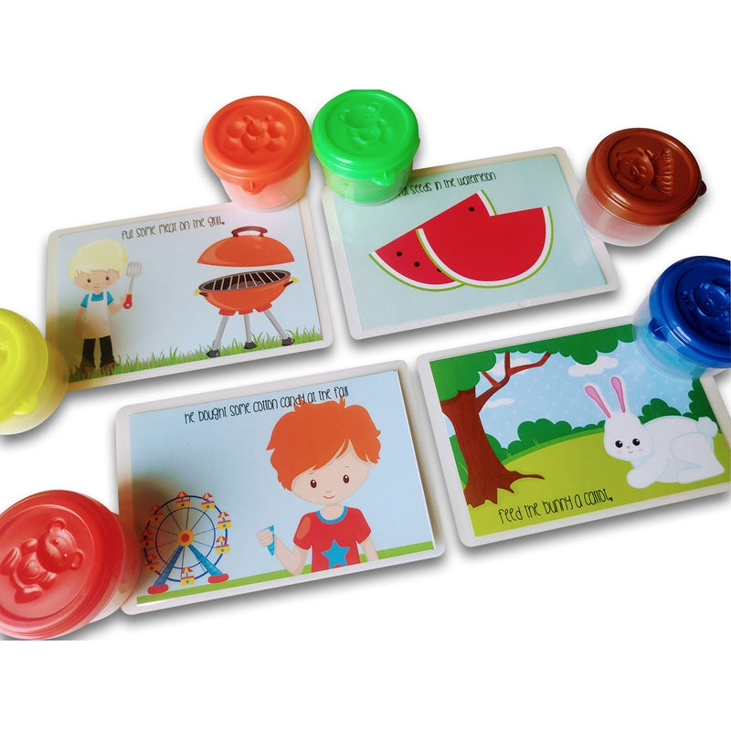 Playdough mats (20 activities included and 6 boxes of dough)