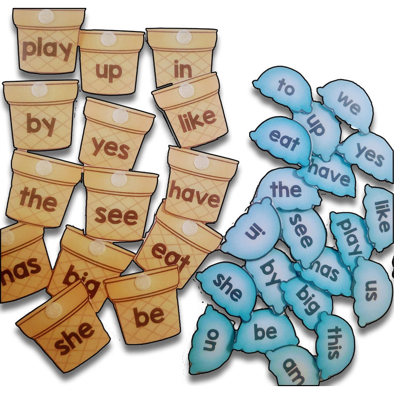 Sight Words Ice Cream Matching Activity