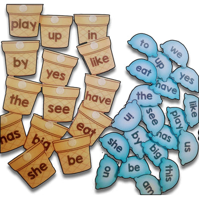 Sight Words Ice Cream Matching Activity