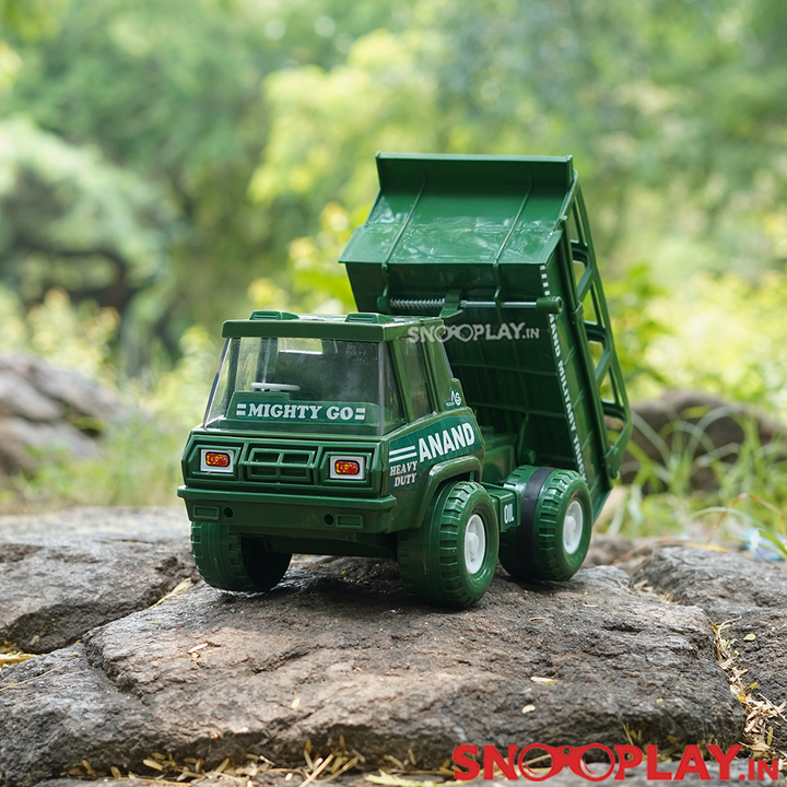 Anand Army Toy Truck (Friction Powered Truck With Moving Carrier Top)