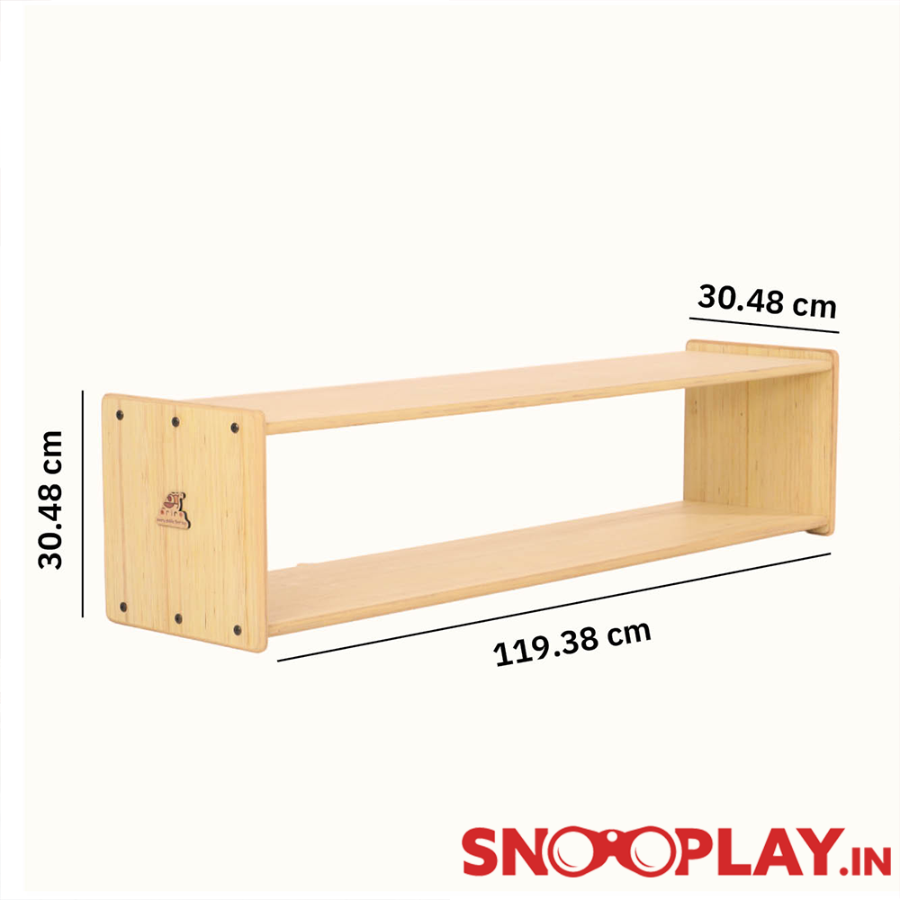 Montessori Toddler Low Wooden Shelf