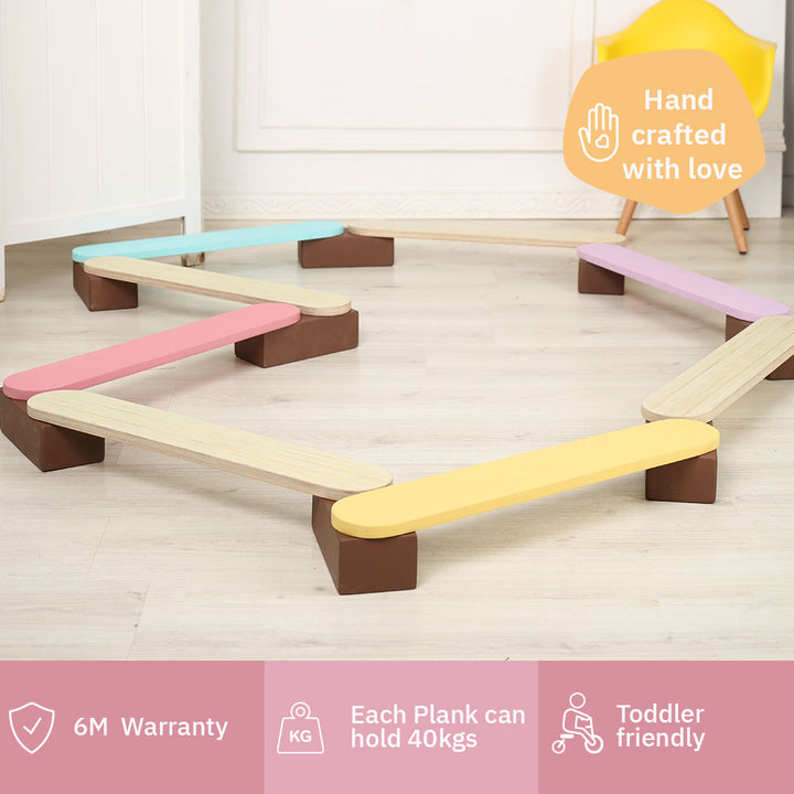 Wooden Balancing Beam for Kids