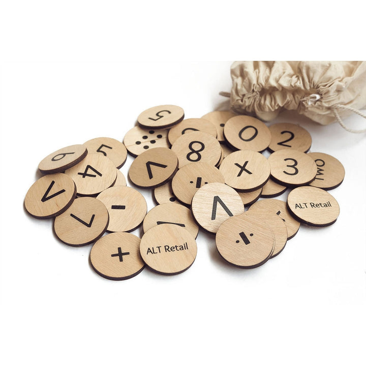 Wooden Number Coins (5-7 Years)