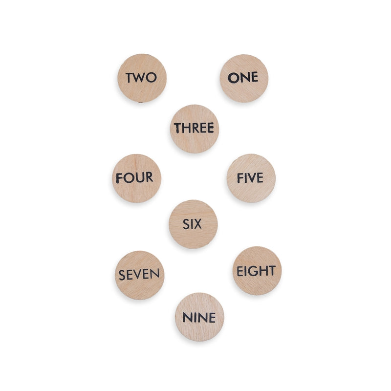 Wooden Number Coins (5-7 Years)