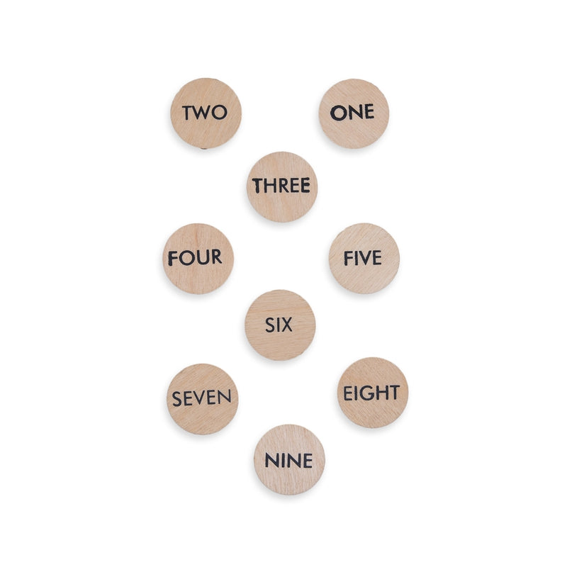 Number Coins (Wooden Number Coins)