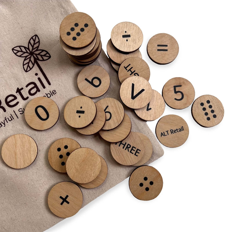 Wooden Number Coins (5-7 Years)