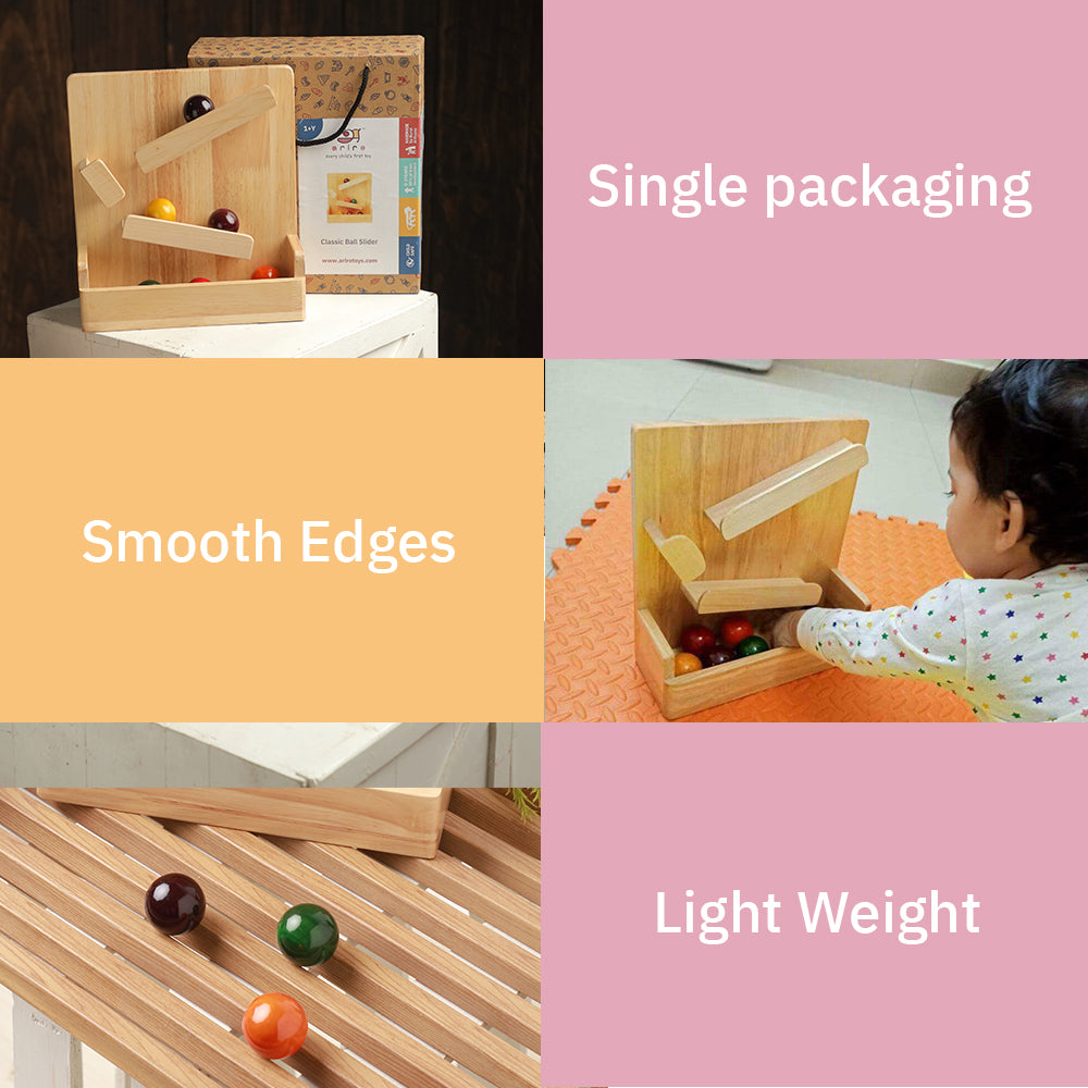 Wooden Classic Ball Slider Toy for Kids