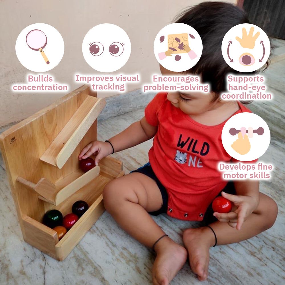 Wooden Classic Ball Slider Toy for Kids