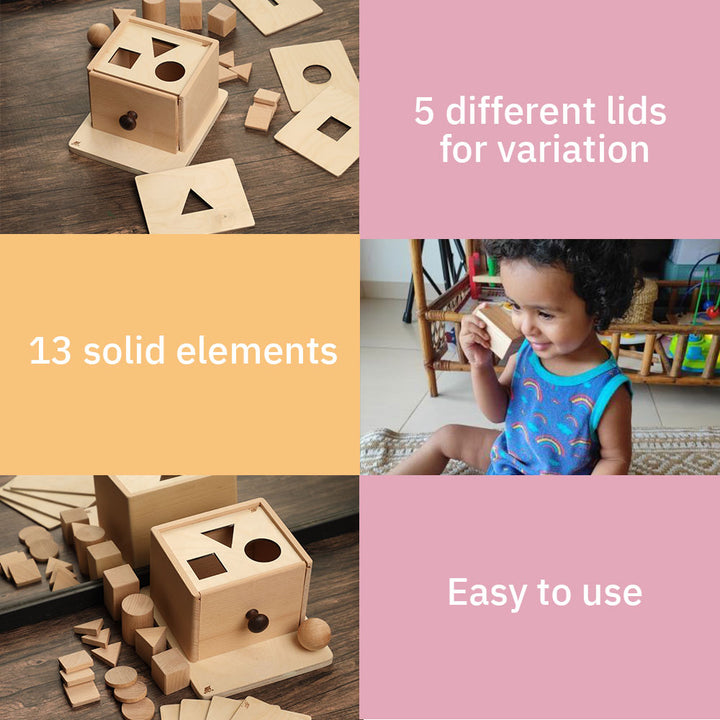 Permanance Box - Wooden Blocks Set (6-12 Months)