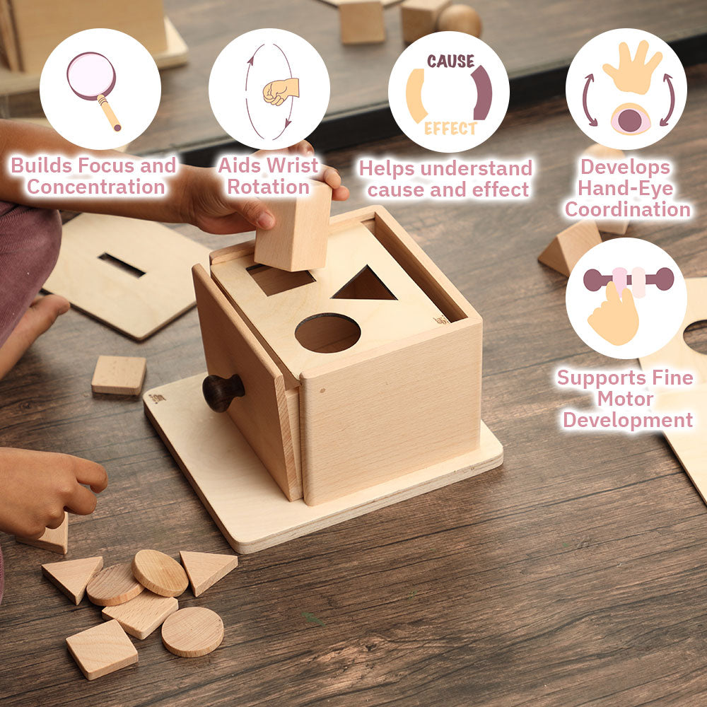 Permanance Box - Wooden Blocks Set (6-12 Months)