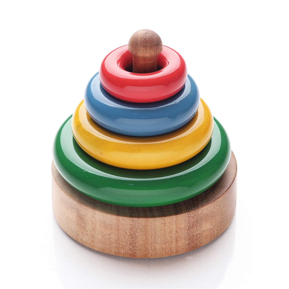 Colored Wooden Stacking Tower