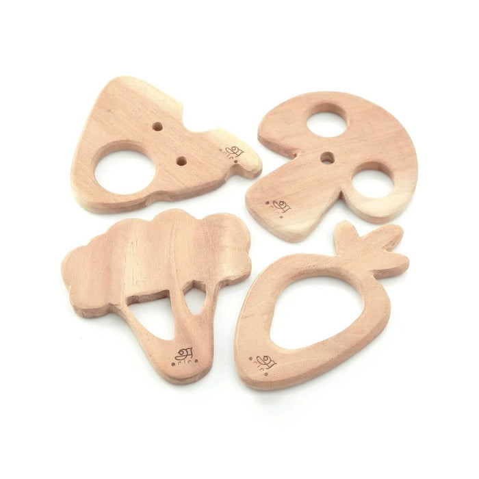 Vegetable shaped Wooden Teethers